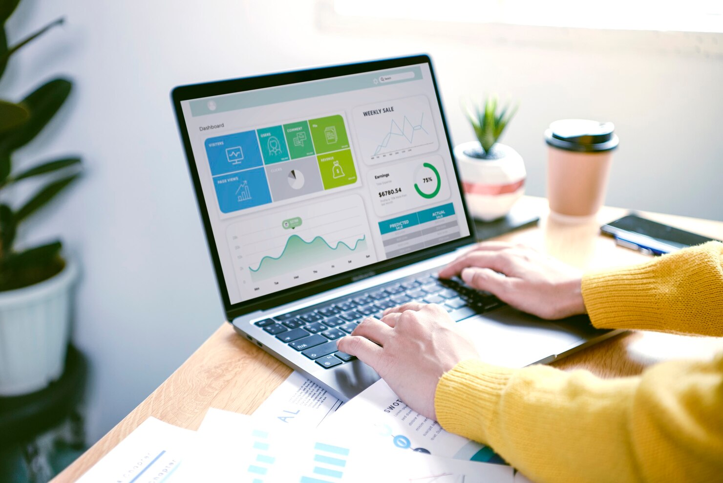 empresarios que trabajan finanzas contabilidad analizan financi 74952 1399